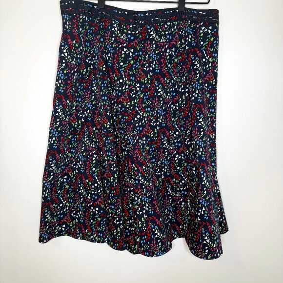 Christopher &‎ Banks Womens 16P Flared Skirt Bright Multi Color Shapes - Picture 1 of 7